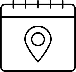 Poster - Calendar, location vector icon