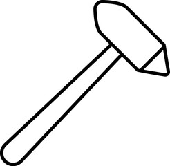 Poster - hammer vector icon