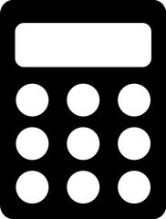 Poster - Small calculator icon vector isolated on white background for your web and mobile app design, Small calculator logo