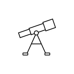 Poster - Telescope outline vector icon