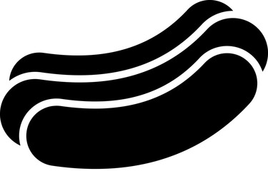 Poster - hot dog, sausage icon. Simple glyph vector element of Food icons set for UI and UX, website or mobile application on white background