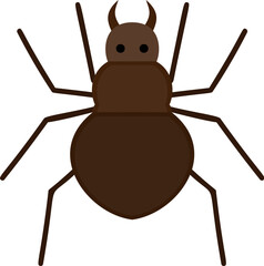 Poster - Spider color vector icon