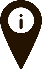 Poster - location, info icon. Simple glyph, flat vector of Location icons for UI and UX, website or mobile application on white background
