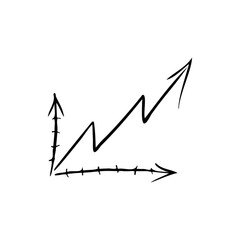 Poster - Graph, up arrow sketch