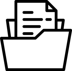 Poster - folder, file vector icon