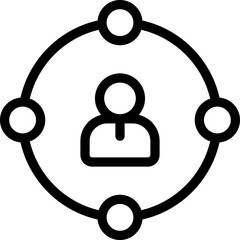 Poster - user, worker vector icon