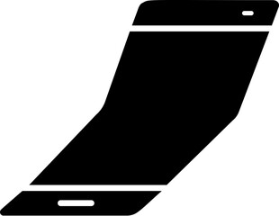 Poster - smartphone, flexible, phoneicon. Simple glyph, flat vector of smartphone icons for UI and UX, website or mobile application on white background