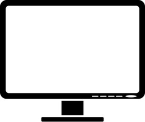 Poster - Computer monitor icon. Simple glyph, flat vector of Technology icons for UI and UX, website or mobile application on white background