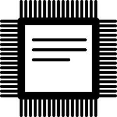 Poster - CPU vector icon