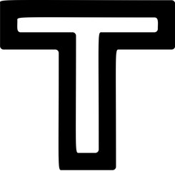 Poster - font vector icon