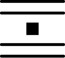 Poster - jump object, text icon. Simple glyph vector of text editor set icons for UI and UX, website or mobile application on white background