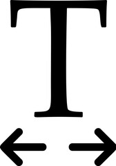 Poster - Horizontal, text vector icon