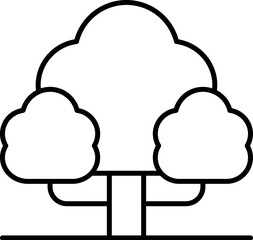 Poster - Tree, maple vector icon