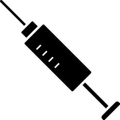 Poster - syringe icon. Simple glyph vector of universal set icons for UI and UX, website or mobile application on white background
