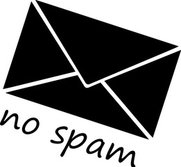 Poster - spam letter icon. Simple glyph vector of universal set icons for UI and UX, website or mobile application on white background
