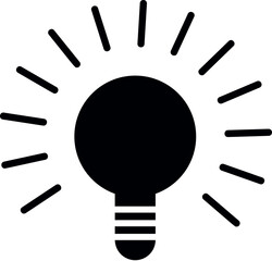 Poster - light bulb vector icon