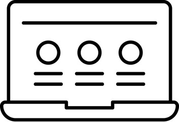 Poster - browser, computer vector icon