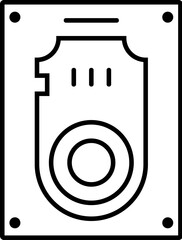 Fototapete - hardisk vector icon