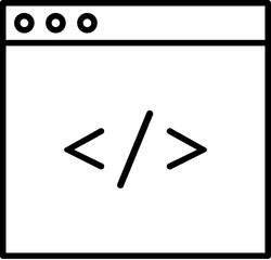Poster - coding, html, programming vector icon