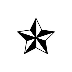 Poster - star vector icon