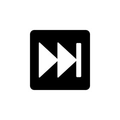 Poster - rewind button symbol sign icon. Simple glyph, flat vector of Web icons for UI and UX, website or mobile application on white background