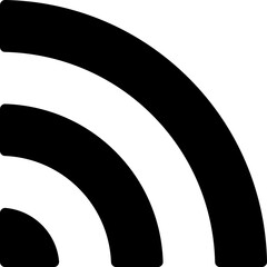Fototapete - signal vector icon