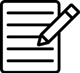 Poster - The text file with pencil vector icon