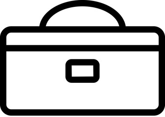 Tool box icon. Simple thin line, outline vector of Web icons for UI and UX, website or mobile application on white background