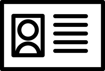 Poster - ID card vector icon