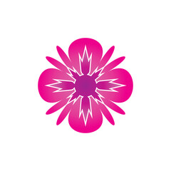 Canvas Print - Flower vector icon design