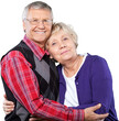 © BillionPhotos.com - Close-up portrait of an elderly couple  on background