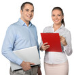 © BillionPhotos.com - Portrait of Business People with Laptop and Documents