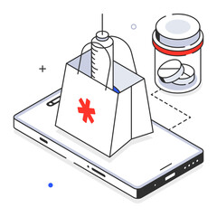Canvas Print - Online Pharmacy 