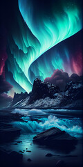 Poster - Northern lights aka Aurora Borealis