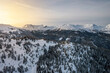 Turracher Höhe in Austria. Skigebiet.