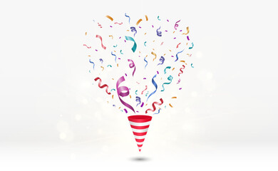 Poster - Lots of colorful tiny confetti and ribbons on transparent background. Festive event and party. Multicolor background.Colorful bright confetti isolated on transparent background.	
