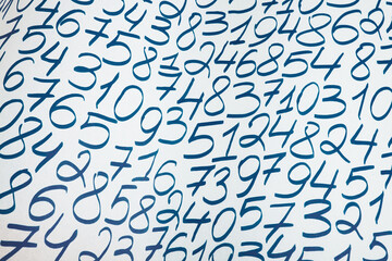 Poster - digital background with numbers. texture of random numbers figures. economic collapse or default con