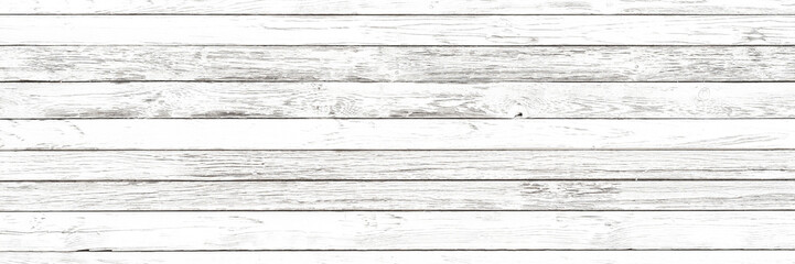 Wall Mural - White wooden background with copyspace. Top view