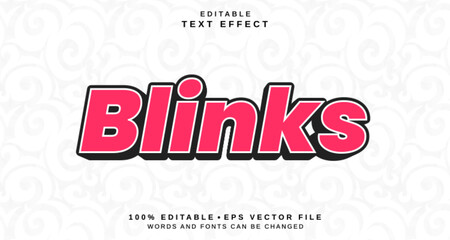 Poster - editable text style effect - blinks text style theme.