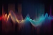 Multi-Colored Sound Wave Background. Photo generative AI