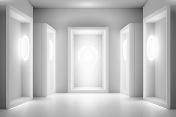 Poster - leds light up the room in a brilliant burst of illumination. generative ai