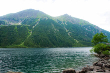 Polish Nature And Natural Sights, Lake Morskie Oko And The High Tatras, Mountain Waterfall, Stream