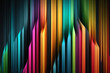 Abstract colorful lines with rainbow colors, modern colorful background for design created with generative AI technology