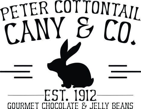 peter cottontail cany&co. est 1912 gourmet chocolate & jelly beans