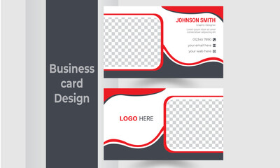 Company presentation card. Vector business card template. Visiting cards for business and personal use. And all business presentation work vector illustration design