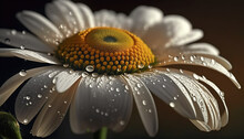 Flower With Water Drops