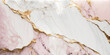 Pink marble with golden veins, Generative AI