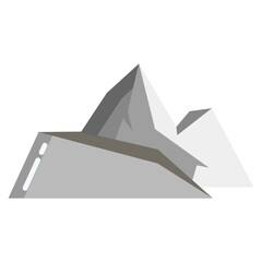 Sticker - dark mountain icon