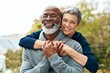 © Katleho S/peopleimages.com - Our love got stronger over the years. Shot of a happy senior couple enjoying quality time at the park.