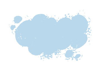 Poster - Hand drawn textured speech bubble background. Cloud shape backdrop. Call out shape for messages, banners, phrases, quotes.